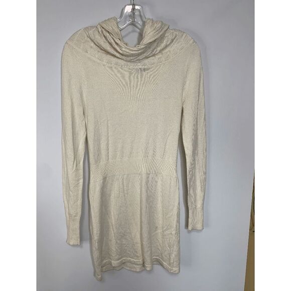 Caché Womens Sweater Long Cowl Neck Ivory Medium - Picture 7 of 7